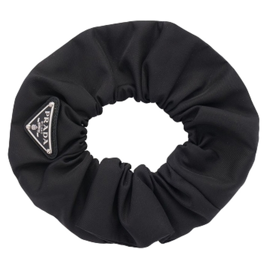 프라다 삼각로고 헤어 스크런치 블랙 1IF015 2DMI F0002