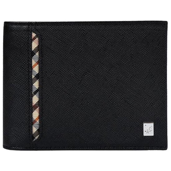 닥스 오션엠보 사선체크라인 반지갑 DBWA1E905BK