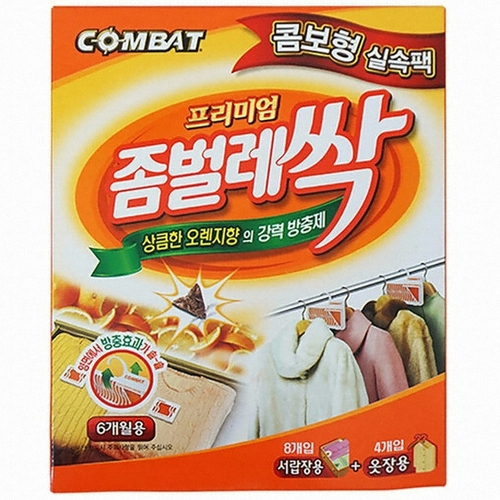 컴배트 프리미엄 좀벌레싹 오렌지향 콤보팩 12개입
