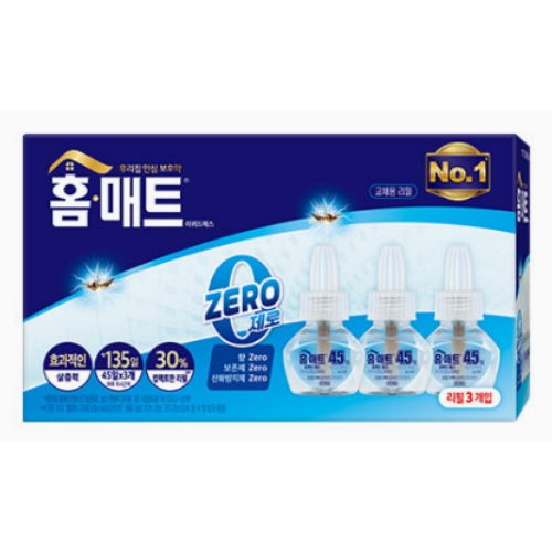 홈매트 리퀴드 에스 제로 리필 45일 3개입