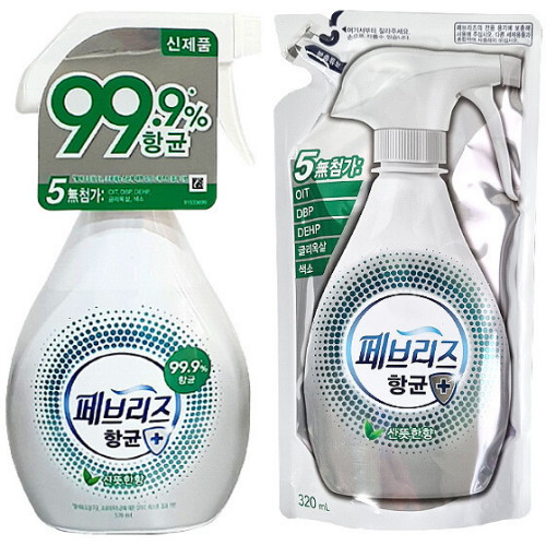페브리즈 항균 산뜻한 향 370ml + 320ml