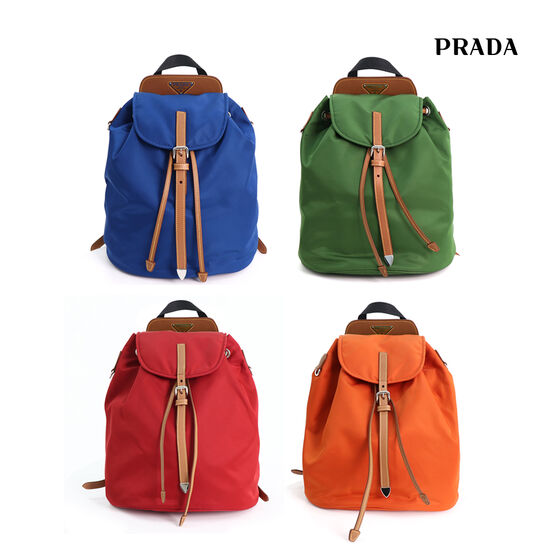 프라다 사피아노 가죽 트리밍 나일론 백팩 1BZ064 V44 F0OUQ