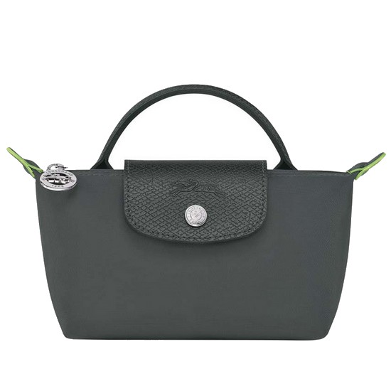 롱샴 르 플리아쥬 그린 핸들 파우치 34175919P66