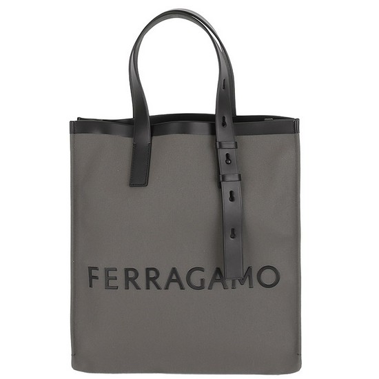 페라가모 로고 캔버스 토트백 24 1297 0764872