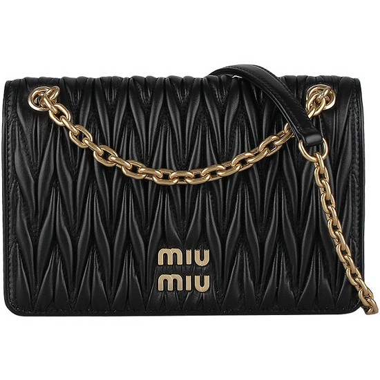 미우미우 마테라쎄 체인 숄더백 미니_5BP065 N88 F0002