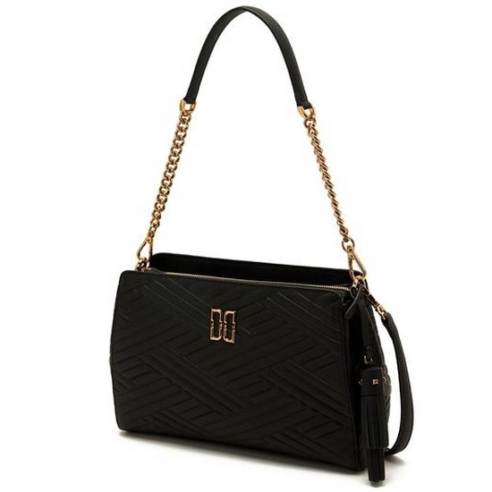 닥스 가죽 퀼팅 칼라일 클래식 숄더백_DCBA9F365BK