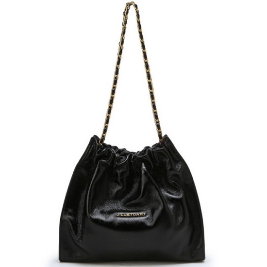 질스튜어트뉴욕 코코체인 골드 장식 드로우스트링 체인숄더백 M_JABA4E142BK