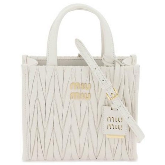 미우미우 마테라쎄 미니 토트숄더백 5BA277 N88 F0009 V OOO