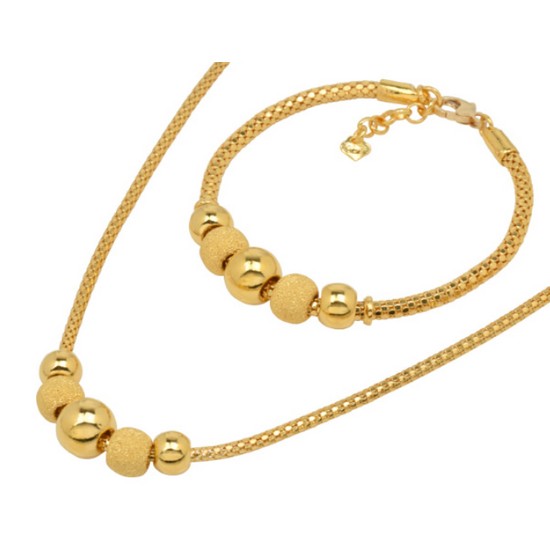 혼골드모아 골드모아 목걸이 팔찌 세트 오체르 5볼 37.5g