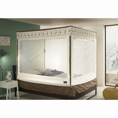 아이디인더스트리 알뜨리 2in1 사각 난방텐트 그레이