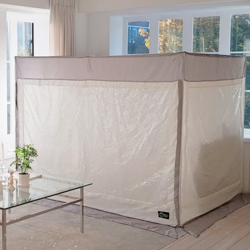 아이디인더스트리 알뜨리 2in1 사각 난방텐트 그레이