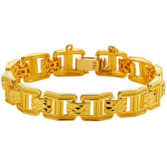 한국금다이아몬드  남자 팔찌 체인 포세이 37.5g