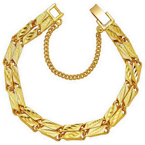 한국금다이아몬드  남자 팔찌 대나무 체인 37.5g