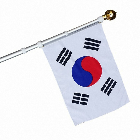 영후시스템  회전깃대 태극기 3단 접이식 풀세트 YHP1300