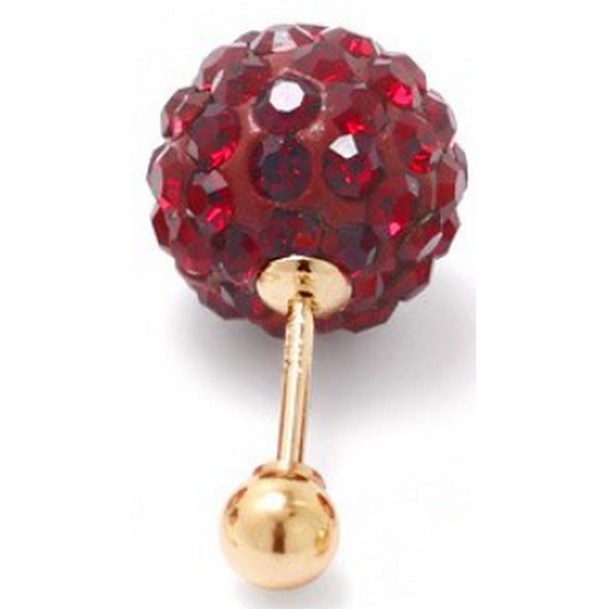 골드팡  14K 미러볼 피어싱 6mm