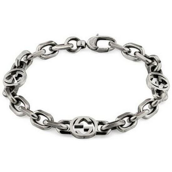 구찌 인터로킹 G 실버 팔찌 620798 J8400 0811