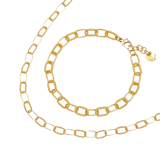 혼골드모아 골드모아 목걸이 팔찌 세트 콤비 클립 22.5g