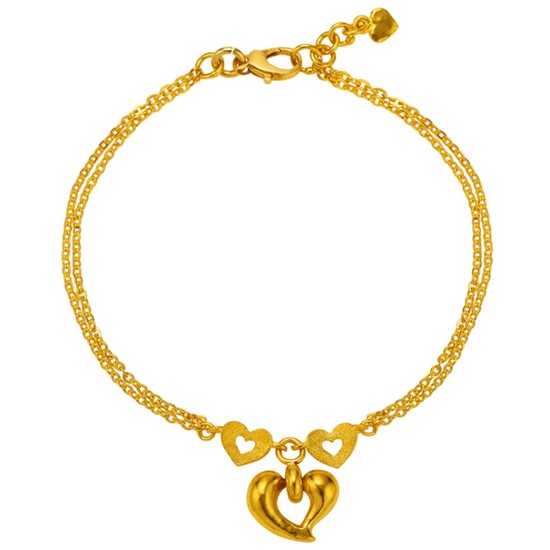 한국금다이아몬드  여자 팔찌 티파니투하트참 7.5g