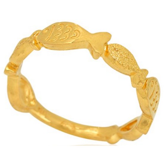 혼골드모아 골드모아 반지 물고기 3.75g