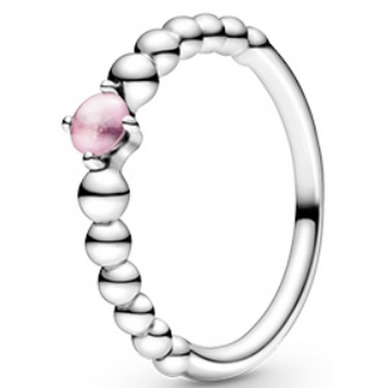 판도라 페탈 핑크 10월 탄생석 반지 198867C09