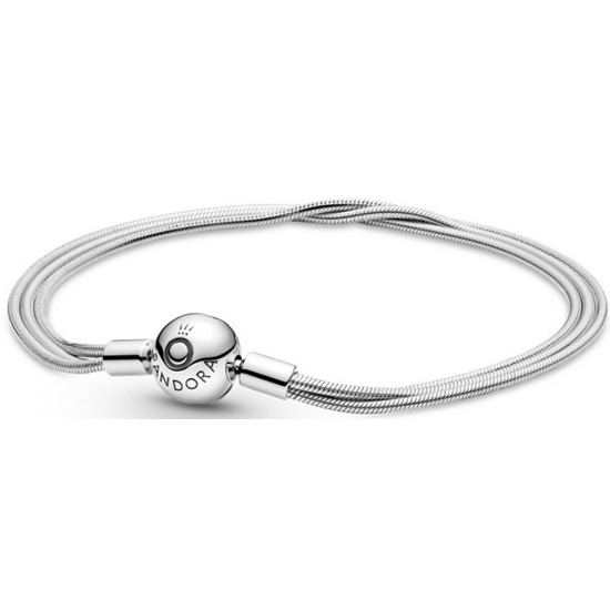 판도라  모멘츠 멀티 스네이크 체인 팔찌 599338C00