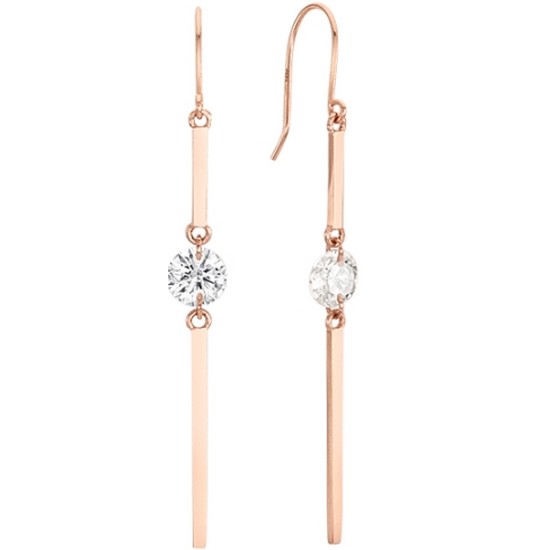 미니골드  브릴 스틱 통과형 귀걸이 EMSM4951