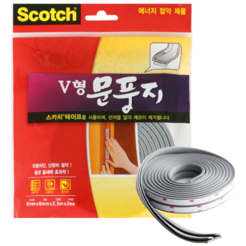3M 스카치 V형 문풍지 2.5m 2p