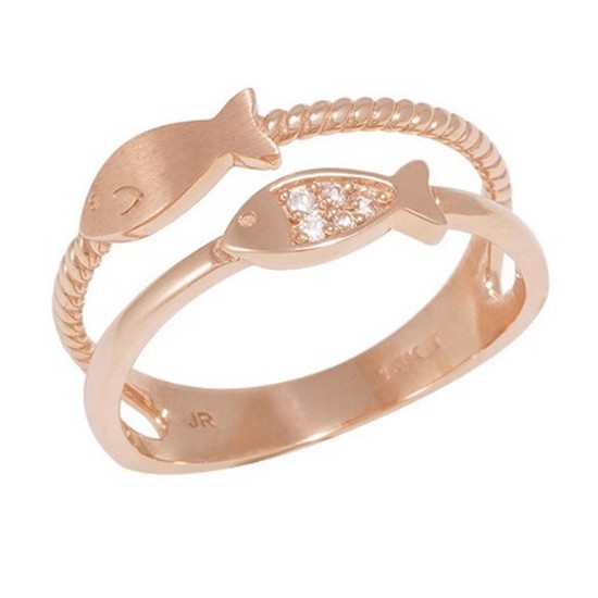 이랜드 로이드 타임리스 레이어드 럭키 피쉬 14K 미스링 LRS23012G