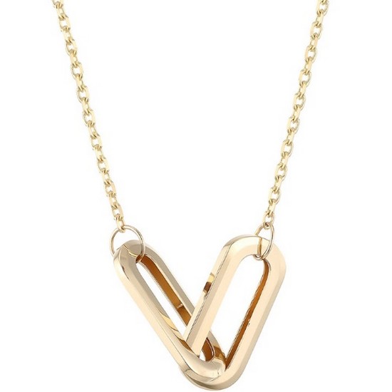 이랜드 로이드 모던브리티쉬 더블클릭 18K 목걸이 LNN22084G