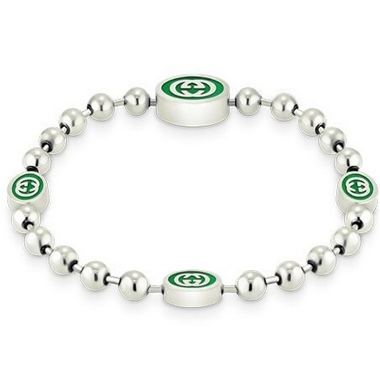 구찌  인터로킹 G 볼 체인 팔찌 701609 J8410 8414