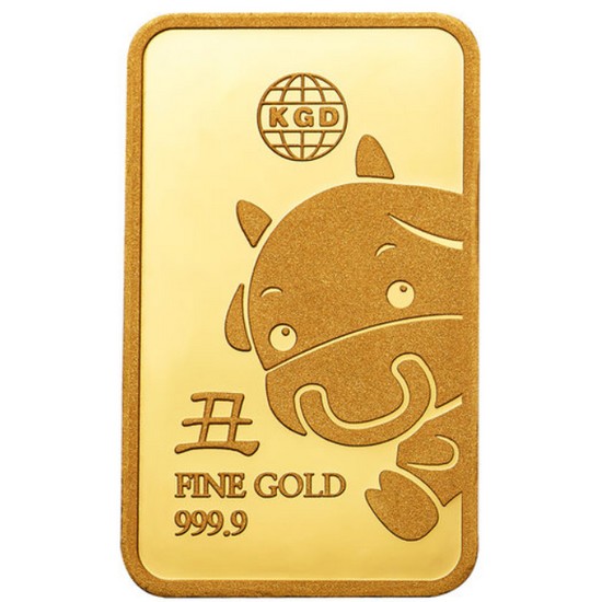 한국금다이아몬드  신축년 소 골드바 3.75g