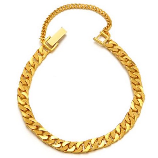 골드리카  듀얼면체인 팔찌 18.75g+18K잠금