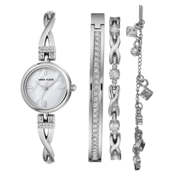 앤클라인 시계+팔찌 세트 AK/3083SVST