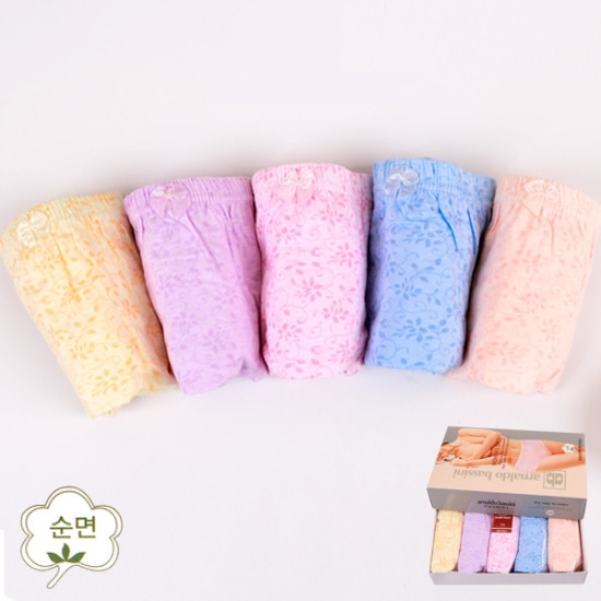 아날도바시니 순면 맥시팬티 5종 세트 AB5006