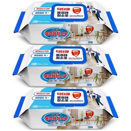 닥터큐  물걸레 청소포 대형 50매