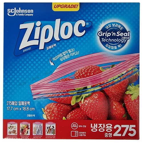 SC존슨  지퍼락 그립앤실 냉장용 (중) 275매