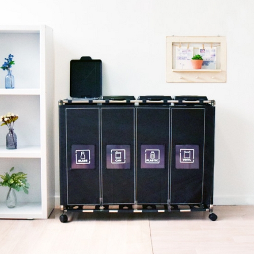 홈스웰  원더캡 커블리 재활용 분리수거함 4p