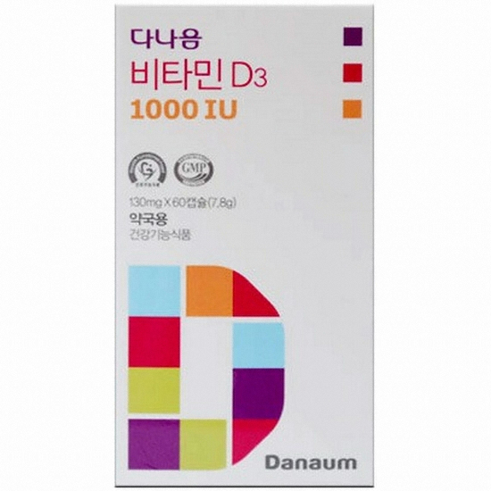 다나음 비타민D3 1000IU 60캡슐