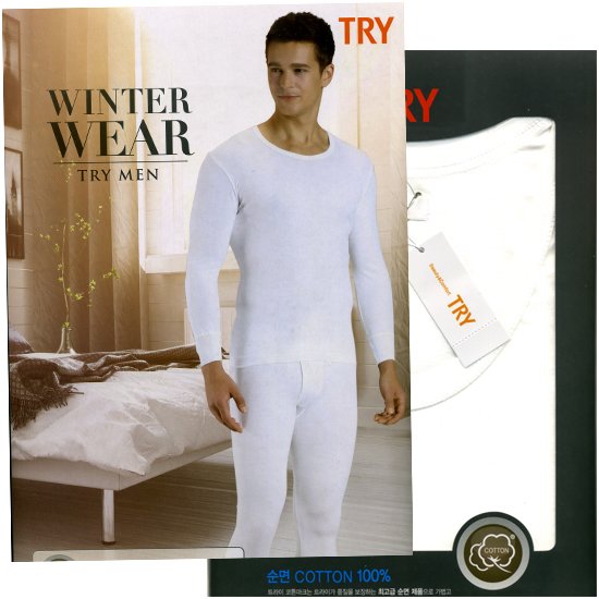 쌍방울 모던 순면 내복 상하세트 TMLF500