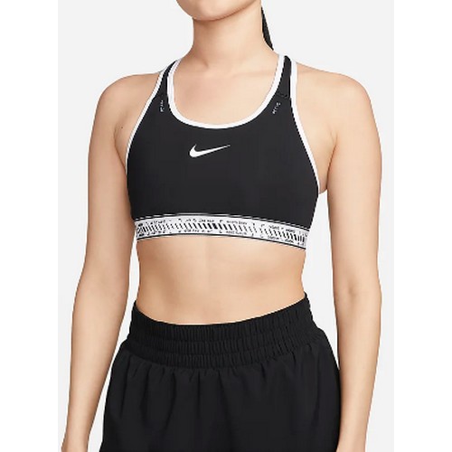 나이키 스우시 온 더 런 미디엄 서포트 라이틀리 라인드 스포츠 브라 DV9915