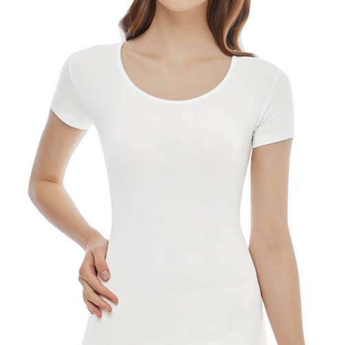 제임스딘 베이직 면스판 U넥 반팔 런닝 JHWRV014