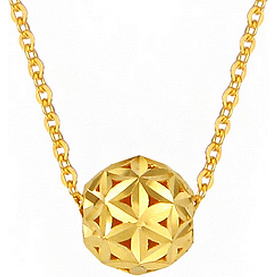 골드리카  24K 순금 꽃잎볼목걸이 3.75g