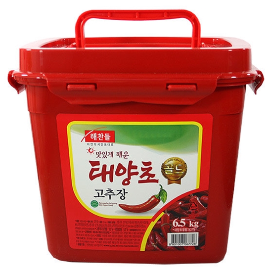 해찬들 맛있게 매운 태양초 골드 고추장 6.5kg