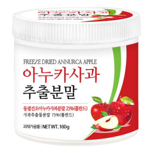 푸른들판 아누카사과 추출분말 160g
