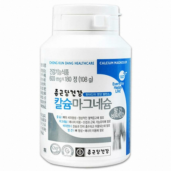 종근당건강 칼슘 마그네슘 망간 비타민D 180정