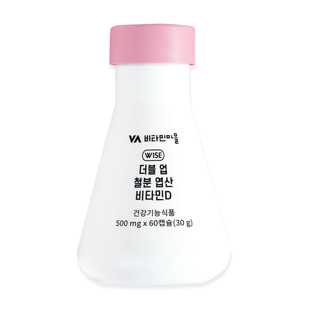 비타민마을 더블 업 철분 엽산 비타민D 60캡슐