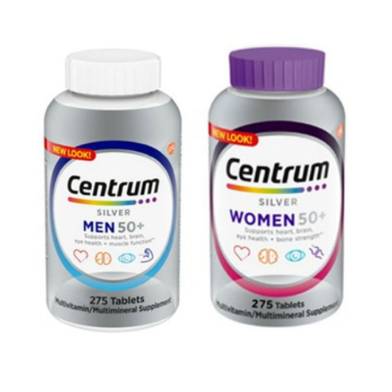 센트룸 실버 멀티비타민 포맨 275정+포우먼 275정 (해외)