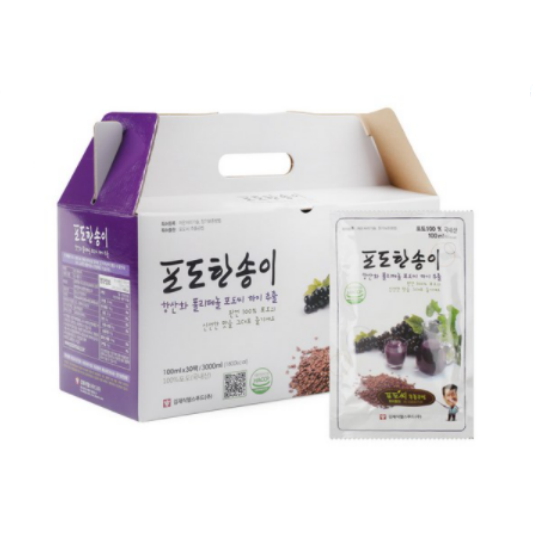 김재식헬스푸드 포도한송이 포도즙 100ml 30포 [2개] - 에누리 가격비교