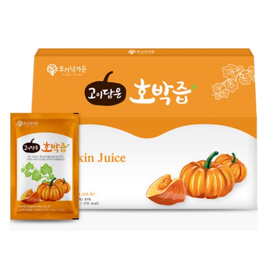 오가닉가든 고이담은 호박즙 90ml 30포
