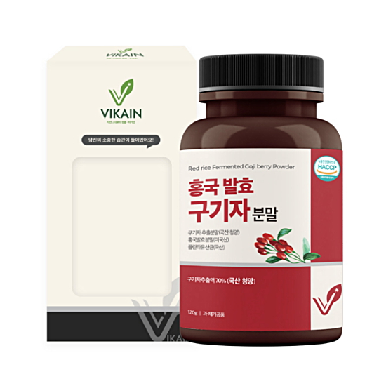 비카인 홍국 발효 구기자분말 120g
